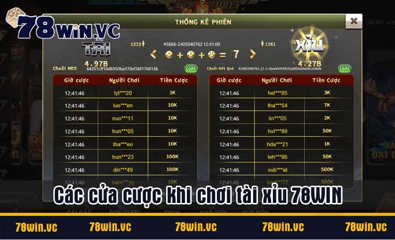 Hướng dẫn cách tham gia trò chơi tài xỉu tại 78win